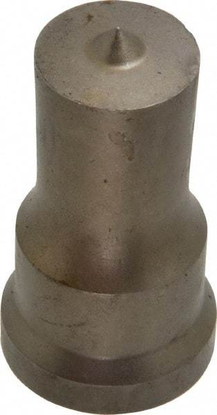 Cleveland Steel Tool - 7/8 Inch Diameter Round Ironworker Punch - 1-1/16 Inch Body Diameter, 1-7/32 Inch Head Diameter, 2-1/8 Inch Overall Length - Apex Tool & Supply