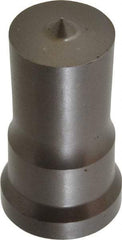 Cleveland Steel Tool - 1 Inch Diameter Round Ironworker Punch - 1-1/16 Inch Body Diameter, 1-7/32 Inch Head Diameter, 2-1/8 Inch Overall Length - Apex Tool & Supply