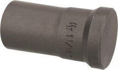 Cleveland Steel Tool - 1-1/16 Inch Diameter Round Ironworker Punch - 1-1/16 Inch Body Diameter, 1-7/32 Inch Head Diameter, 2-1/8 Inch Overall Length - Apex Tool & Supply