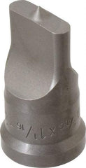Cleveland Steel Tool - 5/16 Inch Wide Oblong Ironworker Punch - 1-1/16 Inch Body Diameter, 1-7/32 Inch Head Diameter, 2-1/8 Inch Overall Length - Apex Tool & Supply