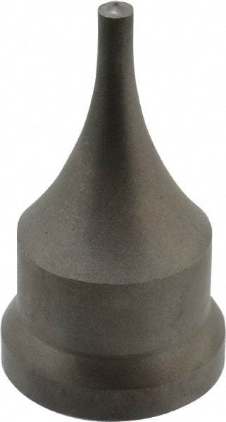 Cleveland Steel Tool - 3/16 Inch Diameter Round Ironworker Punch - 1-1/16 Inch Body Diameter, 1.24 Inch Head Diameter, 2-3/16 Inch Overall Length - Apex Tool & Supply