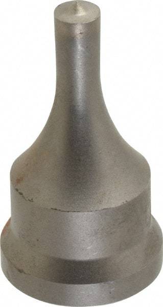 Cleveland Steel Tool - 11/32 Inch Diameter Round Ironworker Punch - 1-1/16 Inch Body Diameter, 1.24 Inch Head Diameter, 2-3/16 Inch Overall Length - Apex Tool & Supply