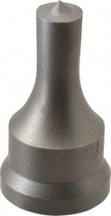 Cleveland Steel Tool - 1/2 Inch Diameter Round Ironworker Punch - 1-1/16 Inch Body Diameter, 1.24 Inch Head Diameter, 2-3/16 Inch Overall Length - Apex Tool & Supply