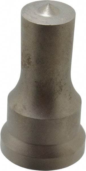 Cleveland Steel Tool - 3/4 Inch Diameter Round Ironworker Punch - 1-1/16 Inch Body Diameter, 1.24 Inch Head Diameter, 2-3/16 Inch Overall Length - Apex Tool & Supply
