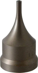 Cleveland Steel Tool - 3/16 Inch Diameter Round Ironworker Punch - 1-7/32 Inch Body Diameter, 1-3/8 Inch Head Diameter, 2-3/8 Inch Overall Length - Apex Tool & Supply