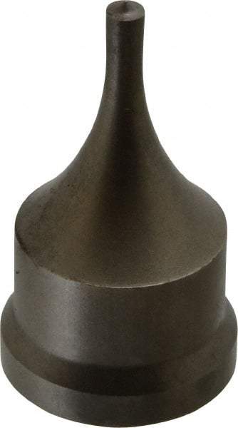 Cleveland Steel Tool - 7/32 Inch Diameter Round Ironworker Punch - 1-7/32 Inch Body Diameter, 1-3/8 Inch Head Diameter, 2-3/8 Inch Overall Length - Apex Tool & Supply