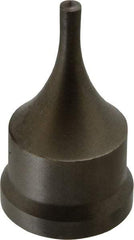 Cleveland Steel Tool - 7/32 Inch Diameter Round Ironworker Punch - 1-7/32 Inch Body Diameter, 1-3/8 Inch Head Diameter, 2-3/8 Inch Overall Length - Apex Tool & Supply