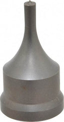 Cleveland Steel Tool - 1/4 Inch Diameter Round Ironworker Punch - 1-7/32 Inch Body Diameter, 1-3/8 Inch Head Diameter, 2-3/8 Inch Overall Length - Apex Tool & Supply