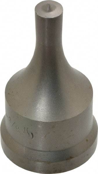 Cleveland Steel Tool - 3/8 Inch Diameter Round Ironworker Punch - 1-7/32 Inch Body Diameter, 1-3/8 Inch Head Diameter, 2-3/8 Inch Overall Length - Apex Tool & Supply