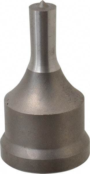 Cleveland Steel Tool - 13/32 Inch Diameter Round Ironworker Punch - 1-7/32 Inch Body Diameter, 1-3/8 Inch Head Diameter, 2-3/8 Inch Overall Length - Apex Tool & Supply