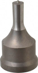 Cleveland Steel Tool - 13/32 Inch Diameter Round Ironworker Punch - 1-7/32 Inch Body Diameter, 1-3/8 Inch Head Diameter, 2-3/8 Inch Overall Length - Apex Tool & Supply
