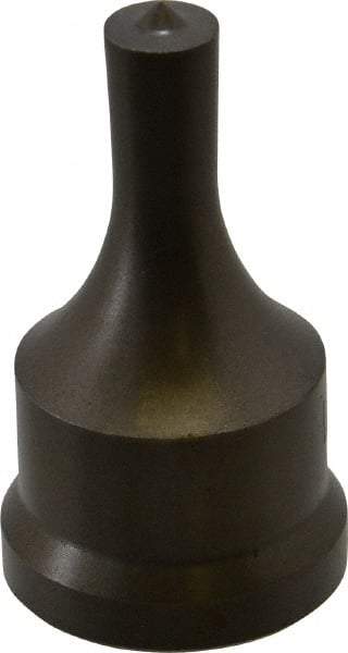 Cleveland Steel Tool - 7/16 Inch Diameter Round Ironworker Punch - 1-7/32 Inch Body Diameter, 1-3/8 Inch Head Diameter, 2-3/8 Inch Overall Length - Apex Tool & Supply