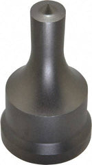 Cleveland Steel Tool - 1/2 Inch Diameter Round Ironworker Punch - 1-7/32 Inch Body Diameter, 1-3/8 Inch Head Diameter, 2-3/8 Inch Overall Length - Apex Tool & Supply