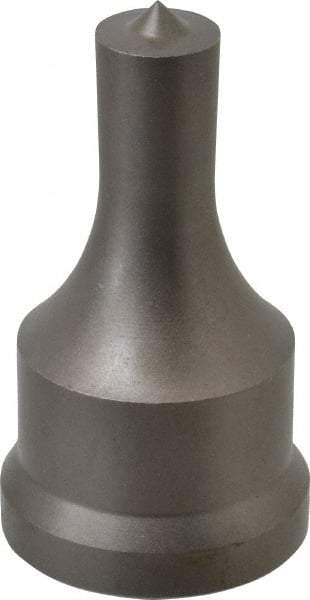 Cleveland Steel Tool - 17/32 Inch Diameter Round Ironworker Punch - 1-7/32 Inch Body Diameter, 1-3/8 Inch Head Diameter, 2-3/8 Inch Overall Length - Apex Tool & Supply