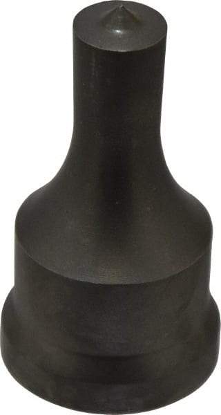 Cleveland Steel Tool - 9/16 Inch Diameter Round Ironworker Punch - 1-7/32 Inch Body Diameter, 1-3/8 Inch Head Diameter, 2-3/8 Inch Overall Length - Apex Tool & Supply