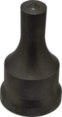 Cleveland Steel Tool - 9/16 Inch Diameter Round Ironworker Punch - 1-7/32 Inch Body Diameter, 1-3/8 Inch Head Diameter, 2-3/8 Inch Overall Length - Apex Tool & Supply