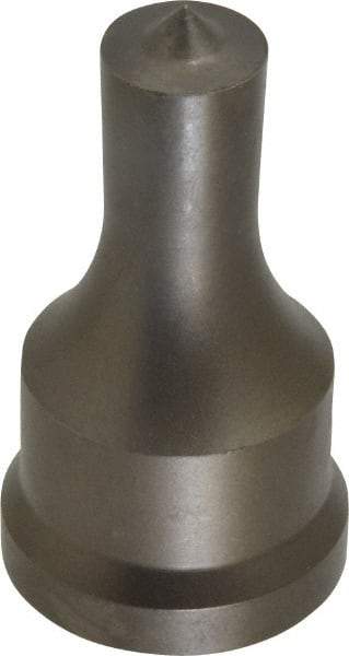 Cleveland Steel Tool - 5/8 Inch Diameter Round Ironworker Punch - 1-7/32 Inch Body Diameter, 1-3/8 Inch Head Diameter, 2-3/8 Inch Overall Length - Apex Tool & Supply