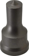 Cleveland Steel Tool - 3/4 Inch Diameter Round Ironworker Punch - 1-7/32 Inch Body Diameter, 1-3/8 Inch Head Diameter, 2-3/8 Inch Overall Length - Apex Tool & Supply