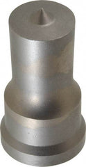 Cleveland Steel Tool - 1 Inch Diameter Round Ironworker Punch - 1-7/32 Inch Body Diameter, 1-3/8 Inch Head Diameter, 2-3/8 Inch Overall Length - Apex Tool & Supply