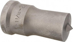 Cleveland Steel Tool - 1-1/16 Inch Diameter Round Ironworker Punch - 1-7/32 Inch Body Diameter, 1-3/8 Inch Head Diameter, 2-3/8 Inch Overall Length - Apex Tool & Supply