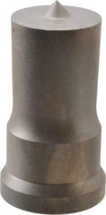 Cleveland Steel Tool - 1-1/8 Inch Diameter Round Ironworker Punch - 1-7/32 Inch Body Diameter, 1-3/8 Inch Head Diameter, 2-3/8 Inch Overall Length - Apex Tool & Supply