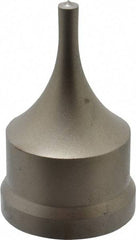 Cleveland Steel Tool - 1/4 Inch Diameter Round Ironworker Punch - 1-17/32 Inch Body Diameter, 1-11/16 Inch Head Diameter, 2-11/16 Inch Overall Length - Apex Tool & Supply