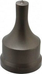 Cleveland Steel Tool - 1/2 Inch Diameter Round Ironworker Punch - 1-17/32 Inch Body Diameter, 1-11/16 Inch Head Diameter, 2-11/16 Inch Overall Length - Apex Tool & Supply