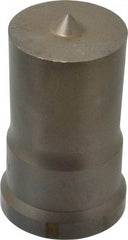 Cleveland Steel Tool - 1-1/2 Inch Diameter Round Ironworker Punch - 1-17/32 Inch Body Diameter, 1-11/16 Inch Head Diameter, 2-11/16 Inch Overall Length - Apex Tool & Supply