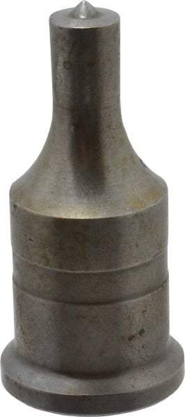 Cleveland Steel Tool - 7/16 Inch Diameter Round Ironworker Punch - 1 Inch Body Diameter, 1-3/16 Inch Head Diameter, 2-7/16 Inch Overall Length - Apex Tool & Supply