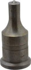 Cleveland Steel Tool - 7/16 Inch Diameter Round Ironworker Punch - 1 Inch Body Diameter, 1-3/16 Inch Head Diameter, 2-7/16 Inch Overall Length - Apex Tool & Supply