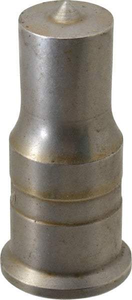 Cleveland Steel Tool - 13/16 Inch Diameter Round Ironworker Punch - 1 Inch Body Diameter, 1-3/16 Inch Head Diameter, 2-7/16 Inch Overall Length - Apex Tool & Supply