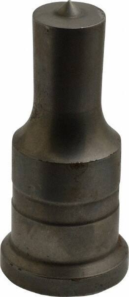 Cleveland Steel Tool - 13/16 Inch Diameter Round Ironworker Punch - 1-1/4 Inch Body Diameter, 1-1/2 Inch Head Diameter, 3-1/8 Inch Overall Length - Apex Tool & Supply