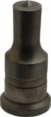 Cleveland Steel Tool - 13/16 Inch Diameter Round Ironworker Punch - 1-1/4 Inch Body Diameter, 1-1/2 Inch Head Diameter, 3-1/8 Inch Overall Length - Apex Tool & Supply