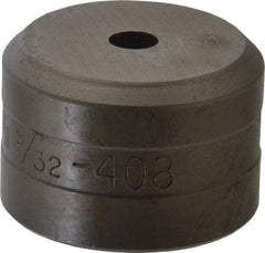 Cleveland Steel Tool - 9/32 Inch Diameter Round Ironworker Die - 1-1/2 Inch Head Diameter, 1 Inch Head Height - Apex Tool & Supply