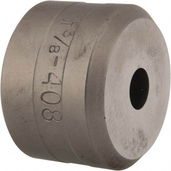 Cleveland Steel Tool - 3/8 Inch Diameter Round Ironworker Die - 1-1/2 Inch Head Diameter, 1 Inch Head Height - Apex Tool & Supply