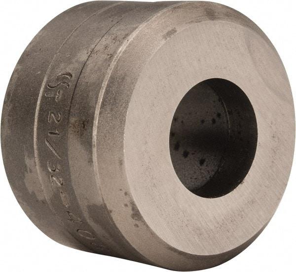 Cleveland Steel Tool - 21/32 Inch Diameter Round Ironworker Die - 1-1/2 Inch Head Diameter, 1 Inch Head Height - Apex Tool & Supply