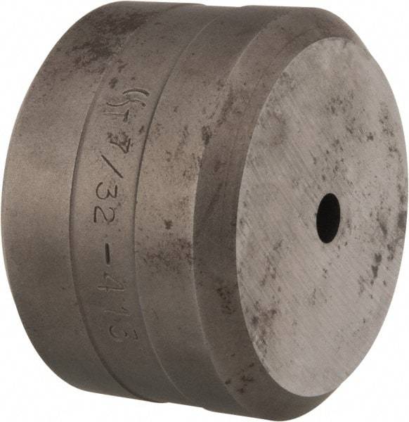Cleveland Steel Tool - 7/32 Inch Diameter Round Ironworker Die - 1-13/16 Inch Head Diameter, 1-1/8 Inch Head Height - Apex Tool & Supply