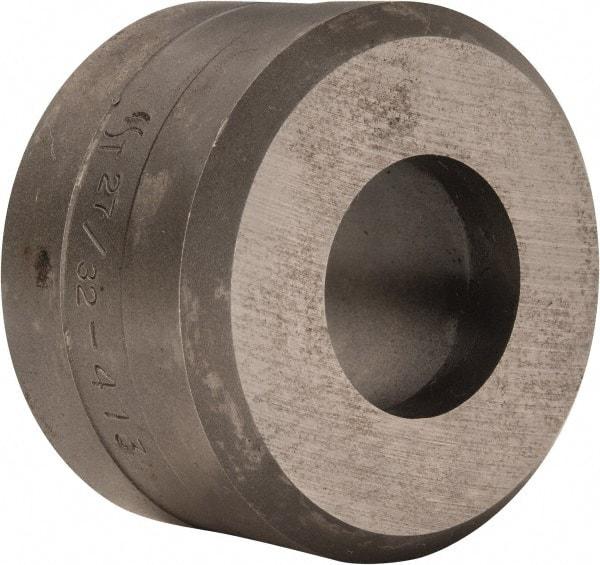 Cleveland Steel Tool - 27/32 Inch Diameter Round Ironworker Die - 1-13/16 Inch Head Diameter, 1-1/8 Inch Head Height - Apex Tool & Supply