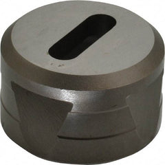 Cleveland Steel Tool - 1-3/32 Inch Long x 11/32 Inch Wide Oblong Ironworker Die - 1-13/16 Inch Head Diameter, 1-1/8 Inch Head Height - Apex Tool & Supply