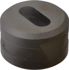 Cleveland Steel Tool - 1-3/32 Inch Long x 15/32 Inch Wide Oblong Ironworker Die - 1-13/16 Inch Head Diameter, 1-1/8 Inch Head Height - Apex Tool & Supply