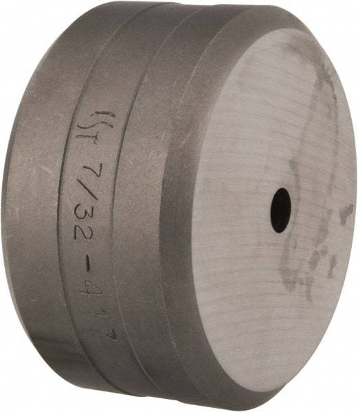 Cleveland Steel Tool - 7/32 Inch Diameter Round Ironworker Die - 2 Inch Head Diameter, 1 Inch Head Height - Apex Tool & Supply