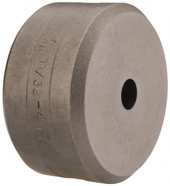 Cleveland Steel Tool - 11/32 Inch Diameter Round Ironworker Die - 2 Inch Head Diameter, 1 Inch Head Height - Apex Tool & Supply