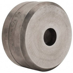 Cleveland Steel Tool - 1/2 Inch Diameter Round Ironworker Die - 2 Inch Head Diameter, 1 Inch Head Height - Apex Tool & Supply