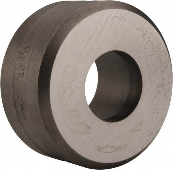 Cleveland Steel Tool - 27/32 Inch Diameter Round Ironworker Die - 2 Inch Head Diameter, 1 Inch Head Height - Apex Tool & Supply