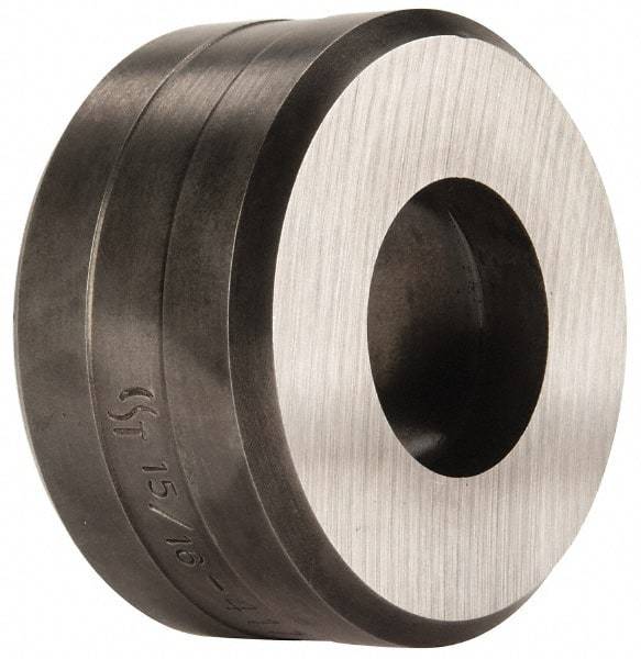 Cleveland Steel Tool - 15/16 Inch Diameter Round Ironworker Die - 2 Inch Head Diameter, 1 Inch Head Height - Apex Tool & Supply