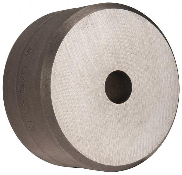 Cleveland Steel Tool - 15/32 Inch Diameter Round Ironworker Die - 2-3/8 Inch Head Diameter, 1-1/4 Inch Head Height - Apex Tool & Supply