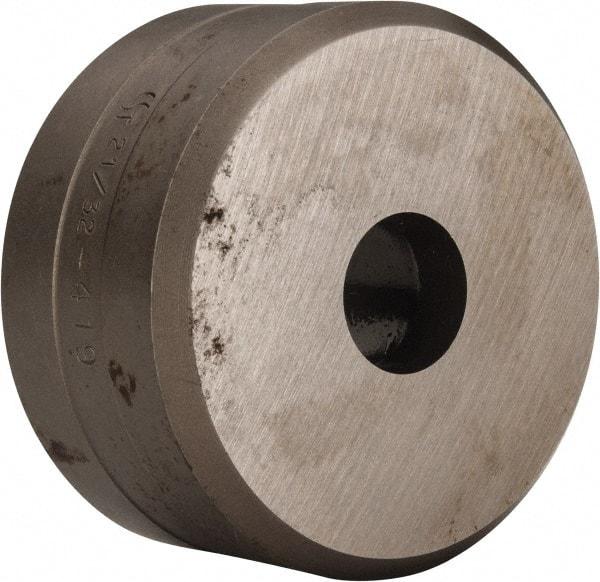 Cleveland Steel Tool - 21/32 Inch Diameter Round Ironworker Die - 2-3/8 Inch Head Diameter, 1-1/4 Inch Head Height - Apex Tool & Supply