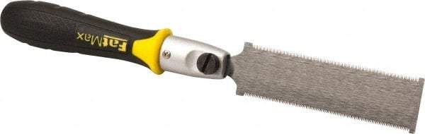Stanley - 6" Steel Blade Flush Cut Saw - Plastic Handle, Round, 13-5/8" OAL - Apex Tool & Supply