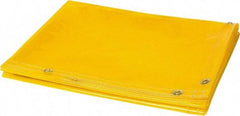 Steiner - 6' High x 6' Wide x 14mm Thick Vinyl Welding Curtain - Yellow, Grommet - Apex Tool & Supply