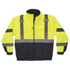 8377 M LIME QUILTED BOMBER JACKET - Apex Tool & Supply